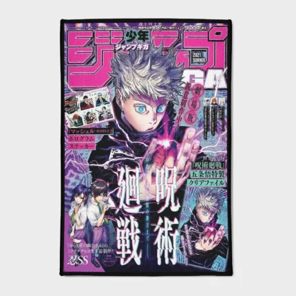 For *Jujutsu Kaisen* fans, this Gojo rug adds a stylish and powerful touch to your game room or bedroom decor. It brings the charisma of the iconic character into your space.