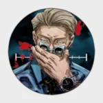 Bring the cool and calculated world of *Jujutsu Kaisen* into your space with this Nanami round rug. Perfect for game rooms or otaku room setups, it adds a sharp and stylish vibe.
