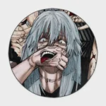 For fans of *Jujutsu Kaisen*, this Mahito round rug brings style and charm to any gaming room or as a gift. Its unique design captures the essence of the character, perfect for any fan.