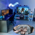 Mahito Round Rug – Stylish Carpet for Gaming Room or Gift Decor - Image 3