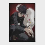 Bring the strategic and cool aura of Megumi Fushiguro into your gaming room with this stylish rug. It’s the perfect gift for fans and a standout addition to your room decor.