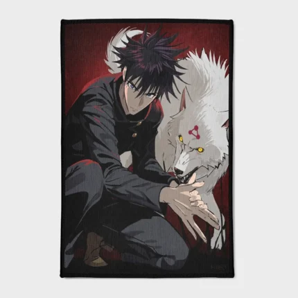 Bring the strategic and cool aura of Megumi Fushiguro into your gaming room with this stylish rug. It’s the perfect gift for fans and a standout addition to your room decor.