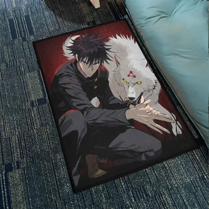 Megumi Fushiguro Rug – Stylish Rug for Gaming Room or Fan Gift - Image 2