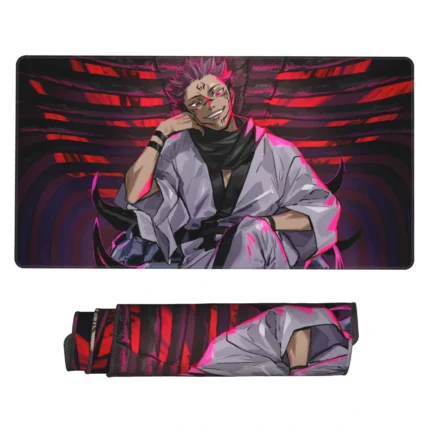 This Sukuna mouse pad is an epic Jujutsu Kaisen desk mat, great for otaku bedrooms, fan collections, or gaming setups. A standout anime gift for fans.