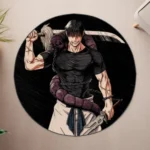 Toji Round Rug – Unique Round Mat for Fan Setup or Room Display - Image 4