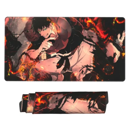 This Toji & Nanami mouse pad is a cool Jujutsu Kaisen desk mat, ideal for otaku rooms, gaming setups, or collector spaces. A perfect gift for JJK lovers.