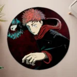 Yuji Round Rug – Cool Rug for Game Room or Otaku Bedroom Decor - Image 4