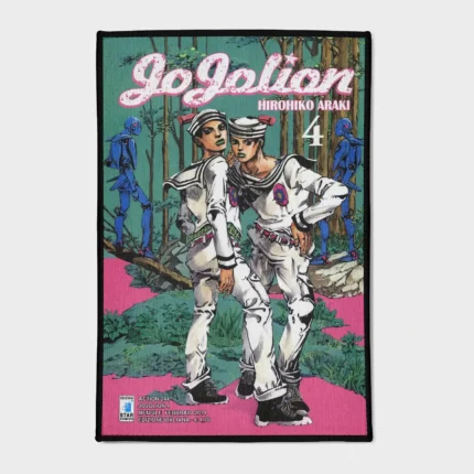 For fans of *JoJo's Bizarre Adventure: Jojolion*, this stylish rug adds a modern and artistic vibe to your bedroom or gaming room setup. It’s perfect for creating a space filled with JoJo energy.