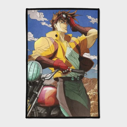 Step into the world of *JoJo's Bizarre Adventure* with this Joseph Joestar rug. Classic and stylish, it’s perfect as a gift or for adding a retro touch to your room decor.