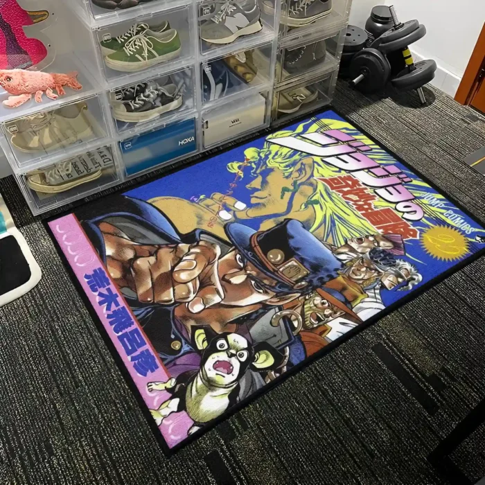 Jotaro Rug – Cool Floor Mat for Boys Room or Fan Gift - Image 3