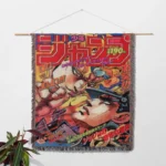 JoJo Manga Cover Adventure Anime Woven Tapestry Throw Blanket – Wall Rug, Room & Home Decor, Perfect Gift - Image 2