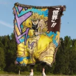 JoJo Dio Woven Tapestry Throw Blanket – Dark Wall Art, Home Decor & Cozy Throw - Image 4