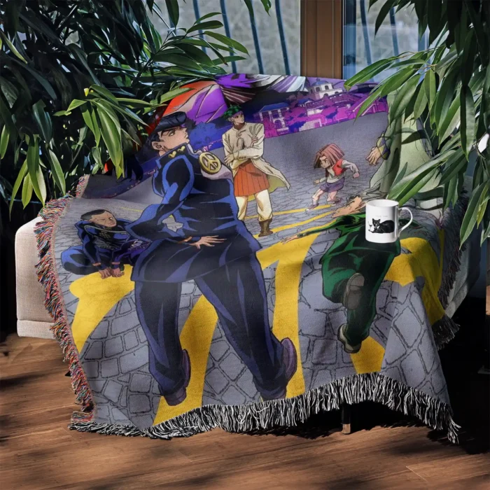 JoJo Woven Tapestry Throw Blanket – Unique Wall Art, Room & Home Decor, Cozy Throw - Image 3