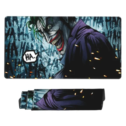 This Joker mouse pad is a stylish villain-themed desk mat, perfect for gaming rooms, otaku setups, or collector spaces. A unique gift for fans of DC Comics.