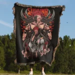 JJK Sukuna Woven Tapestry Throw Blanket – Cool Wall Art, Room & Home Decor, Bold Room Accent - Image 4