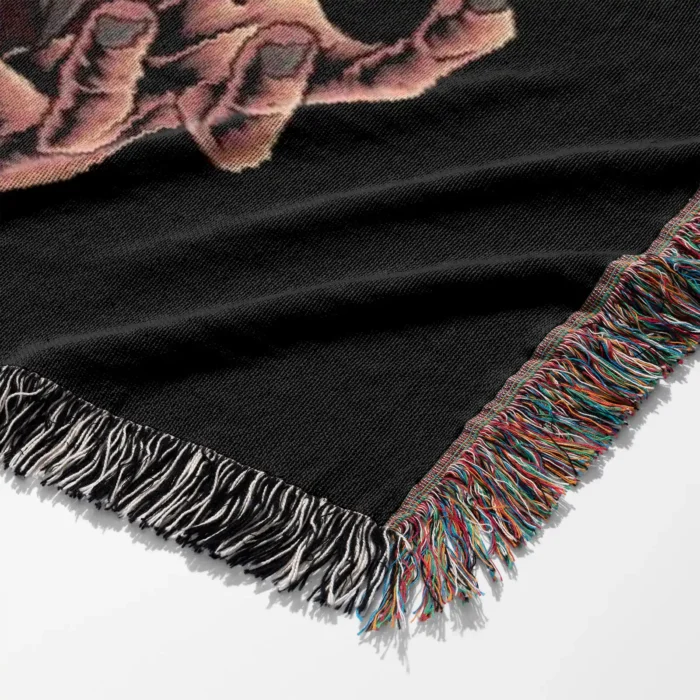 JJK Sukuna Woven Tapestry Throw Blanket – Cool Wall Art, Room & Home Decor, Bold Room Accent - Image 6