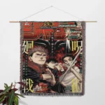 JJK Manga Cover Woven Tapestry Throw Blanket – Stylish Wall Decor, Room & Home Accent, Collectible Gift - Image 2