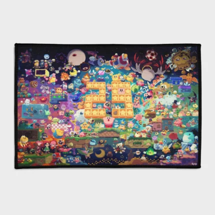 Bring a cute touch to your space with this pink hero rug. Ideal for kids' rooms or as a fan gift, it adds an adorable and fun vibe to any room.