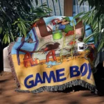 Mario Woven Tapestry Throw Blanket – Fun Wall Art, Unique Room Decor, Collectible Merch - Image 3