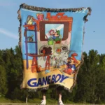 Mario Woven Tapestry Throw Blanket – Fun Wall Art, Unique Room Decor, Collectible Merch - Image 4