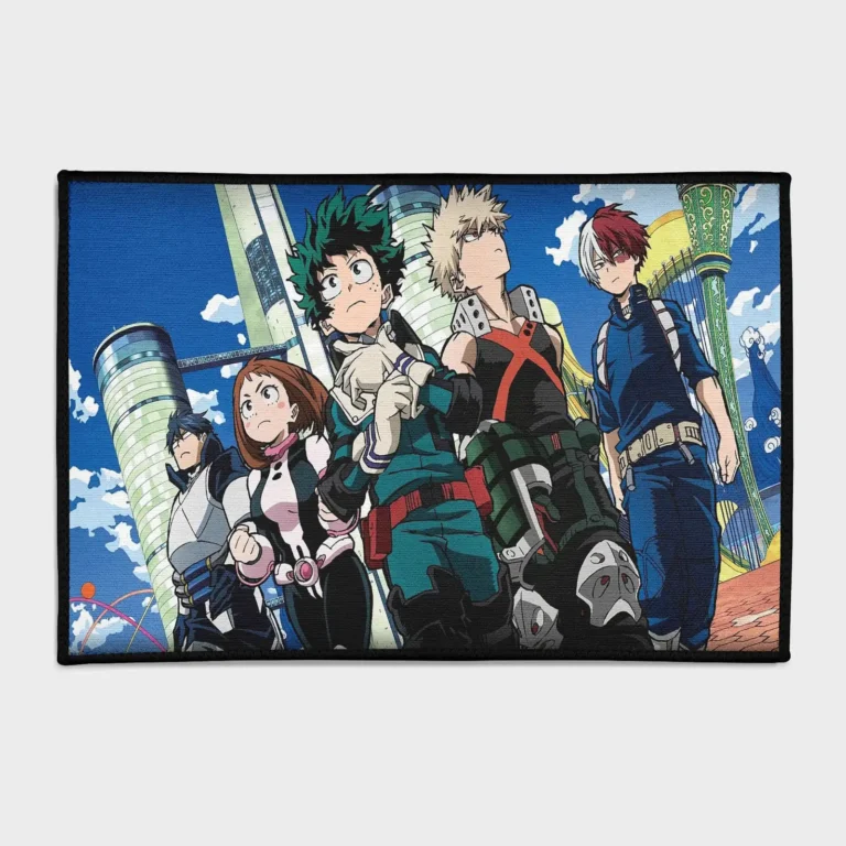 For *My Hero Academia* fans, this stylish rug brings a heroic touch to your game room or bedroom. It’s perfect for creating a space filled with inspiration and adventure.