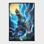 Step into the world of *Monster Hunter* with this Zinogre rug. Ideal for your game room, it adds a cool and intense vibe to your space, perfect for fans of the game.