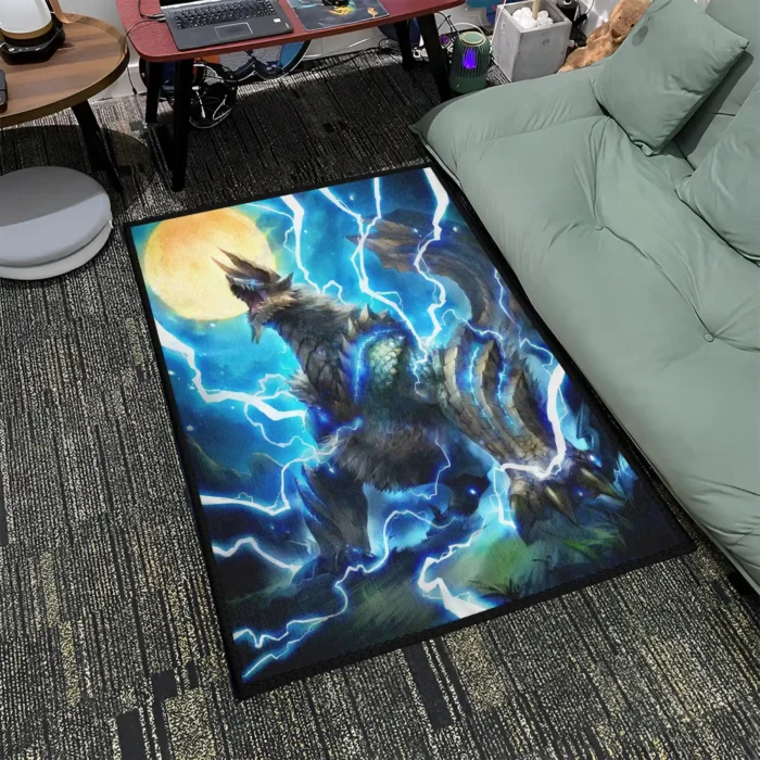 Zinogre Rug – Cool Monster Rug for Game Room - Image 4