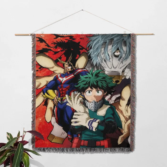 MHA Woven Tapestry Throw Blanket – Unique Collectible Room Decor, Wall Art & Home Accent - Image 2