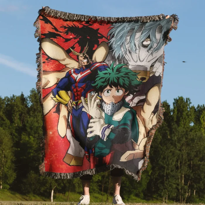 MHA Woven Tapestry Throw Blanket – Unique Collectible Room Decor, Wall Art & Home Accent - Image 4