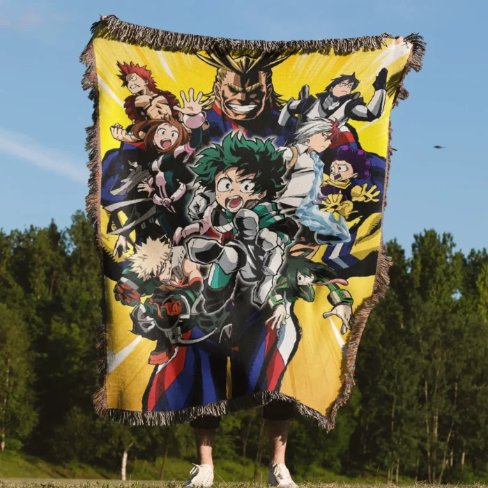 MHA Woven Tapestry Throw Blanket – Stylish Home Accent, Room & Wall Decor, Otaku Favorite - Image 4
