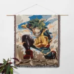 MHA Woven Tapestry Throw Blanket – Cozy Wall Rug, Room & Home Decor, Anime-Inspired Accent - Image 2