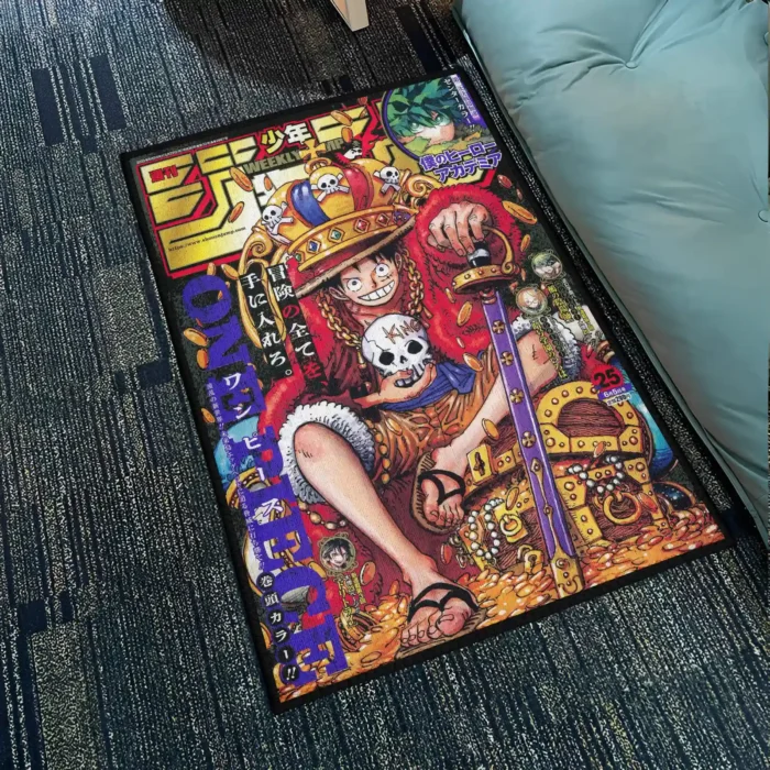 Luffy King Manga Rug – Cool Carpet for Gaming Room or Anime Bedroom - Image 2