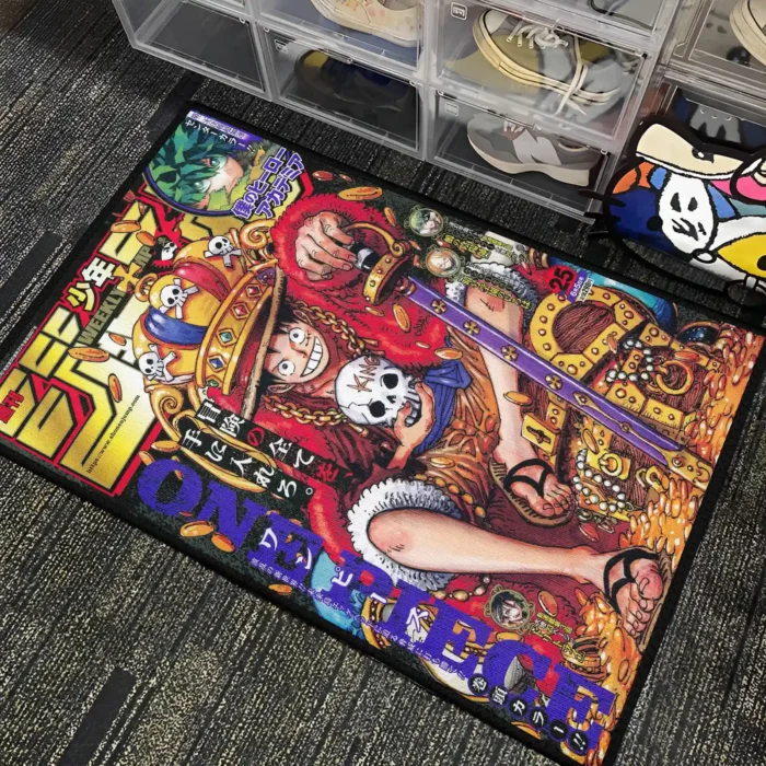Luffy King Manga Rug – Cool Carpet for Gaming Room or Anime Bedroom - Image 4