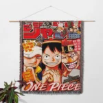OP Manga Cover Anime Woven Tapestry Throw Blanket – Unique Room Accent, Wall Art & Home Decor - Image 2