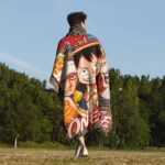 OP Manga Cover Anime Woven Tapestry Throw Blanket – Unique Room Accent, Wall Art & Home Decor - Image 5