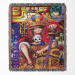 OP Manga Cover Anime Woven Tapestry Throw Blanket – Perfect Gift, Room & Home Decor, Collectible Throw