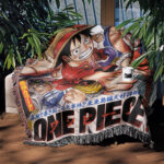 OP Manga Cover Woven Tapestry Throw Blanket – Vibrant Room Accent, Wall Art & Home Decor - Image 4