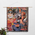 OP Manga Cover Woven Tapestry Throw Blanket – Collectible Wall Hanging, Room & Home Decor - Image 2