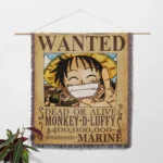 OP Luffy Wanted Woven Tapestry Throw Blanket – Iconic Wall Rug, Room & Home Decor, Perfect Gift - Image 2
