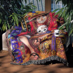 OP Manga Cover Anime Woven Tapestry Throw Blanket – Perfect Gift, Room & Home Decor, Collectible Throw - Image 3