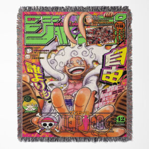 One Piece woven tapestry throw blanket, cozy throw, and wall art, perfect for adding a One Piece-inspired accent to your living space.