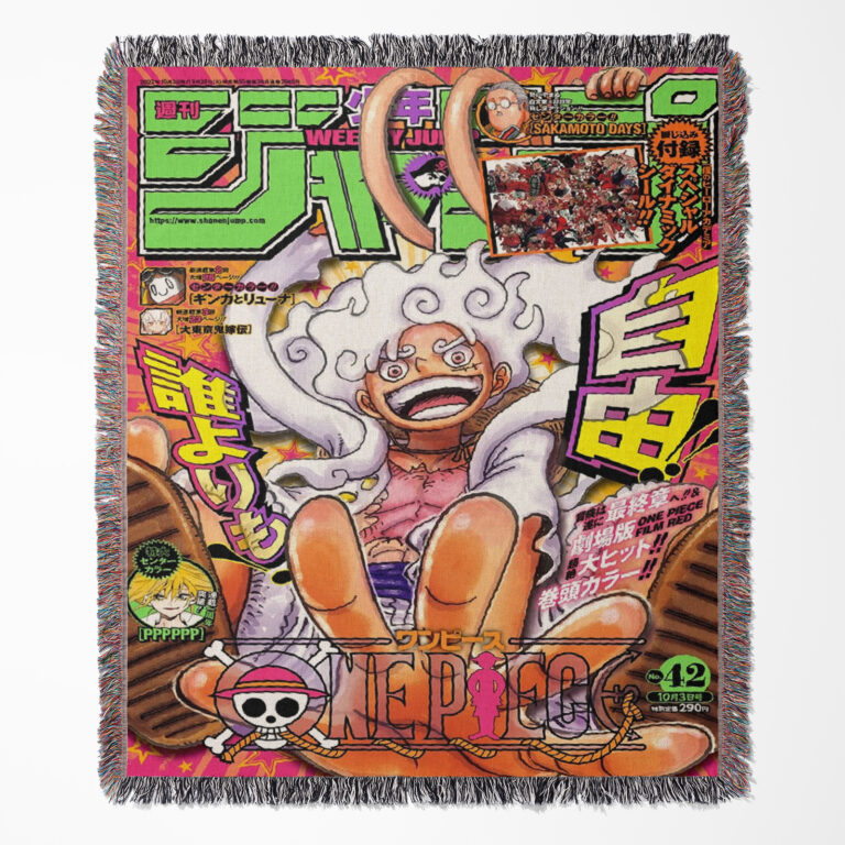 One Piece woven tapestry throw blanket, cozy throw, and wall art, perfect for adding a One Piece-inspired accent to your living space.