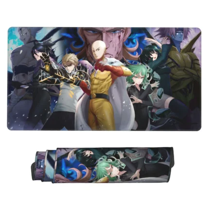 This One Punch Man mouse pad is a cool anime desk mat, perfect for gaming setups, otaku bedrooms, or fan collections. A must-have for OPM lovers.