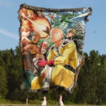 One Punch Woven Tapestry Throw Blanket – Stylish Wall Rug, Room & Home Decor, Collectible Gift - Image 4