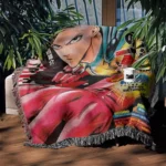One Punch Manga Cover Woven Tapestry Throw Blanket – Perfect Gift, Room & Home Decor, Anime-Inspired Accent - Image 3