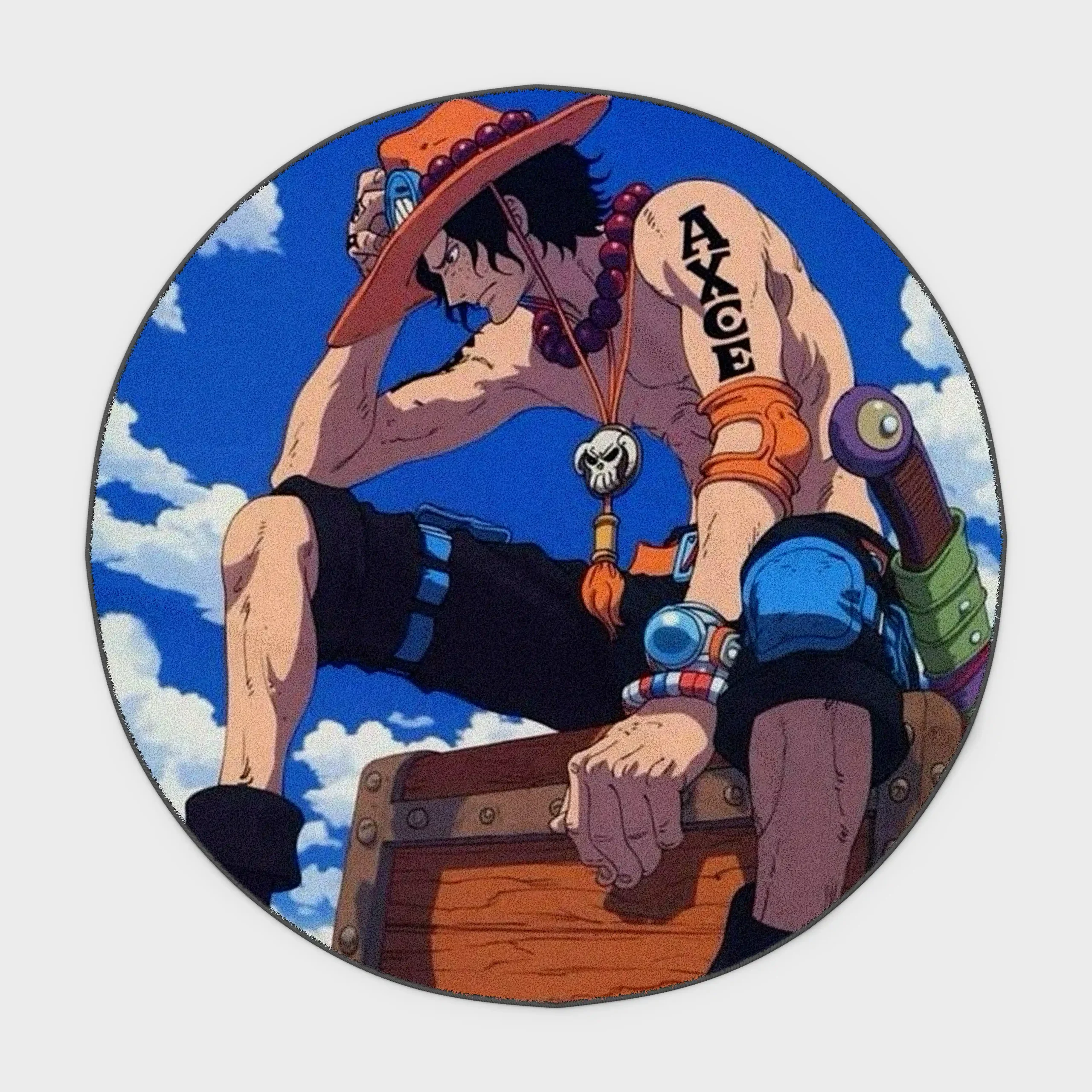 op-ace-round-rug-1-scaled Bring the fiery spirit of Ace into your space with this epic round rug. Ideal for fan rooms or as a collector's gift, it adds a bold and dynamic touch to your decor.