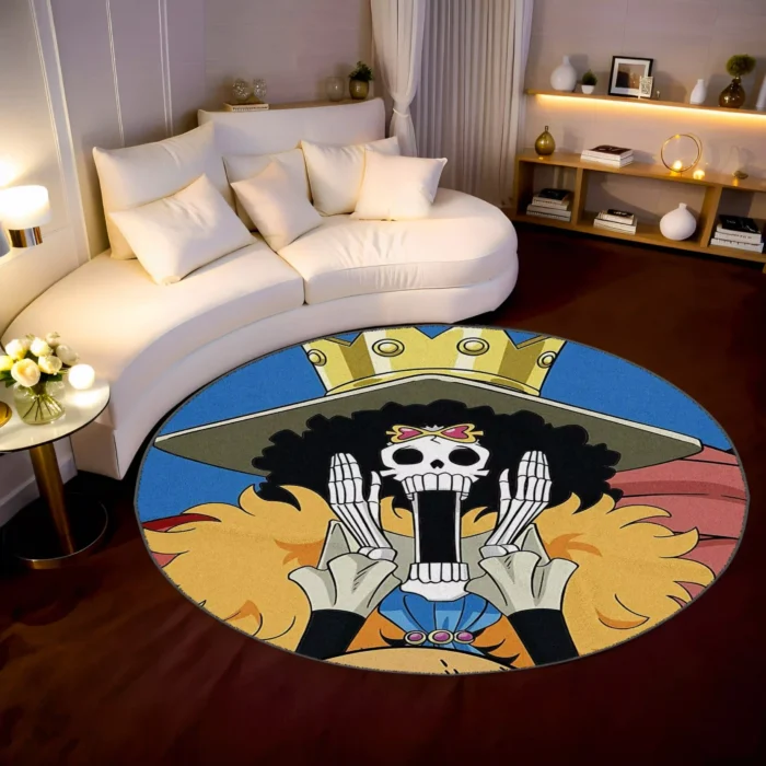 Brook Round Rug – Stylish Rug for Gaming Setup or Bedroom Decor - Image 2