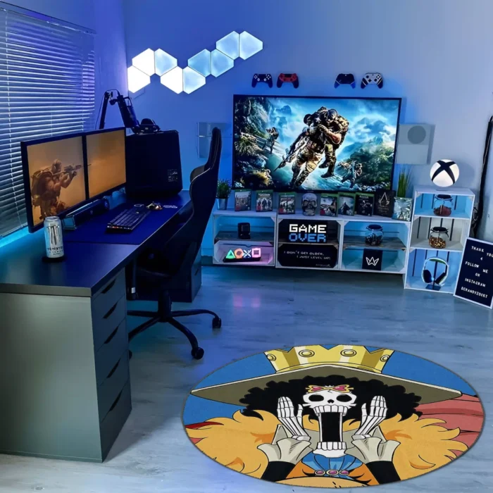 Brook Round Rug – Stylish Rug for Gaming Setup or Bedroom Decor - Image 3