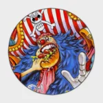 Step into the world of *One Piece* with this Buggy round rug. Perfect for boys' rooms or pirate-themed setups, it adds a fun and adventurous vibe to your space.