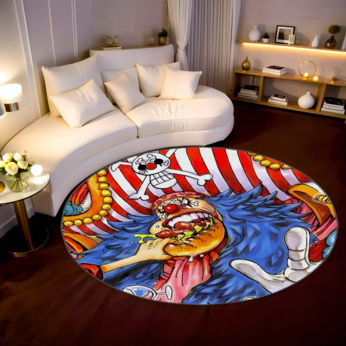 Buggy Round Rug – Fun Carpet for Boys Room or Pirate Setup - Image 2